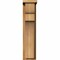 Ekena Millwork Yorktown Rough Sawn Corbel w/Backplate, Western Red Cedar, 6"W x 10"D x 26"H COR06X10X26YOR01RWR - alternate 3